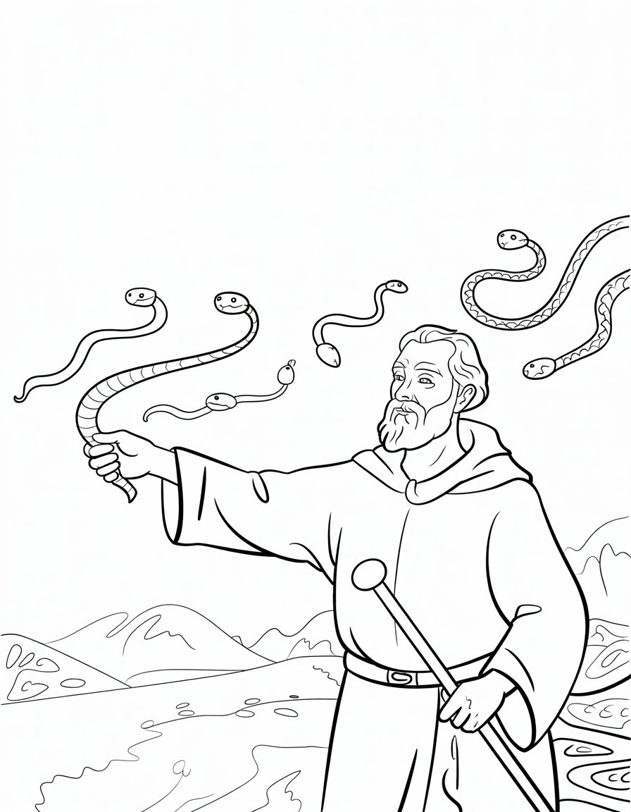 Patrick Driving Out Snakes